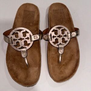Tory Burch miller cloud Metallic Sandals